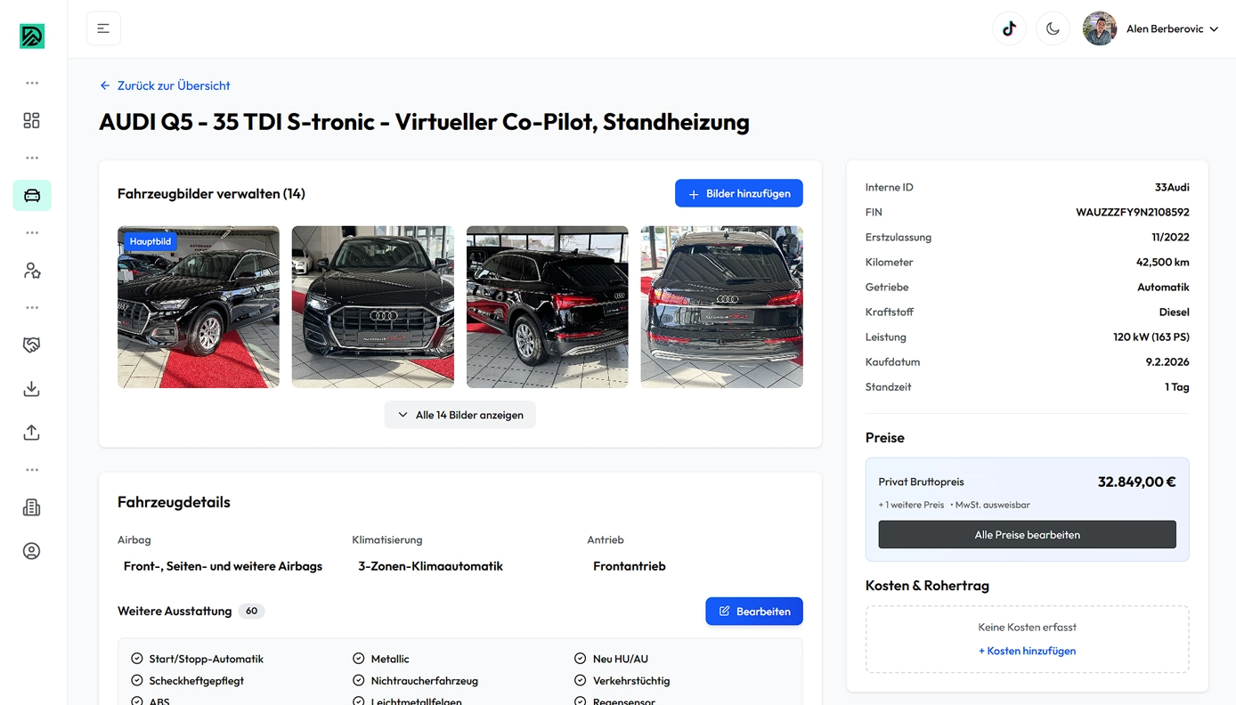 CARDAD Fahrzeugverwaltung
